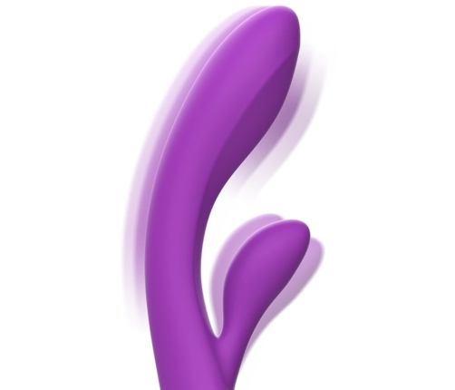 Intense Luigi Liquid Silicone Dual Motor Rabbit, Purple, Waterproof