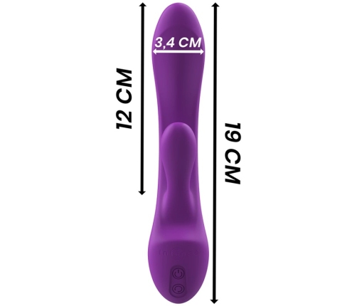 Intense Luigi Liquid Silicone Dual Motor Rabbit, Purple, Waterproof