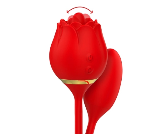 MIA Vienna Double Pleasure Intimate System - Dual Vibrating & Licking Egg, Pink