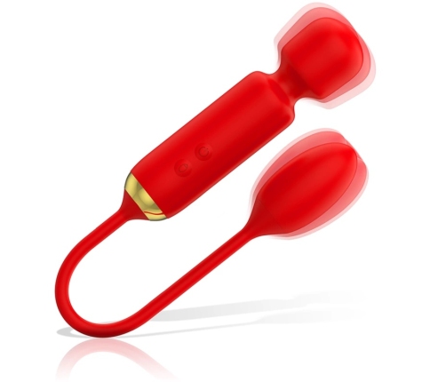 MIA Toscana Double Pleasure Wand & Vibrating Egg - Rechargeable Silicone Set