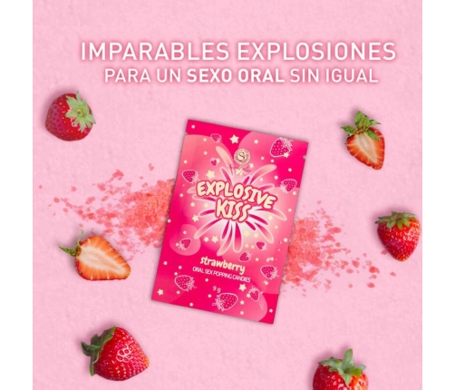 Secret Play Strawberry Fizzy Edible Candies 9g Single-Serve Sachet
