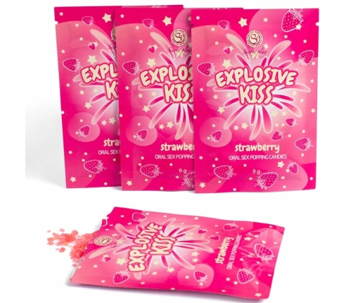 Secret Play Strawberry Fizzy Edible Candies 9g Single-Serve Sachet