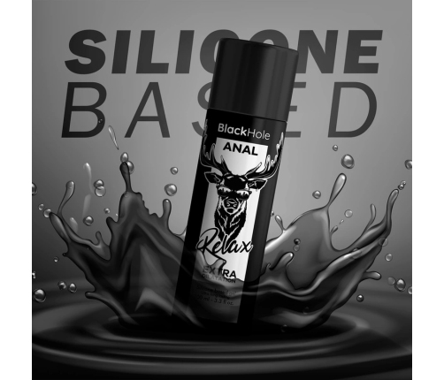 Black Hole Silicone-Based Gel Anal Relaxer 100ml - Long-Lasting Formula