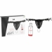 INTT Brazilian Black Lace Panty with Decorative Pearls & Strawberry Gel 50ml