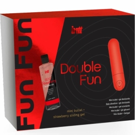 INTT Double Fun Kit - Vibrating Bullet & Strawberry Massage Gel 50ml