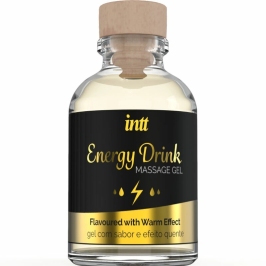 INTT Energy Drink Aroma Massage Gel 30ml with Gentle Heating Effect