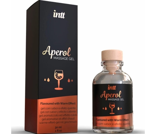 INTT Aperol Massage Gel Intense Heat Effect 30ml - Warming Formula