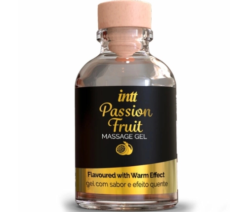 INTT MASSAGE & ORAL SEX - GEL DE MASAJE SABOR A FRUTA DE LA PASIÓN EFECTO CALOR