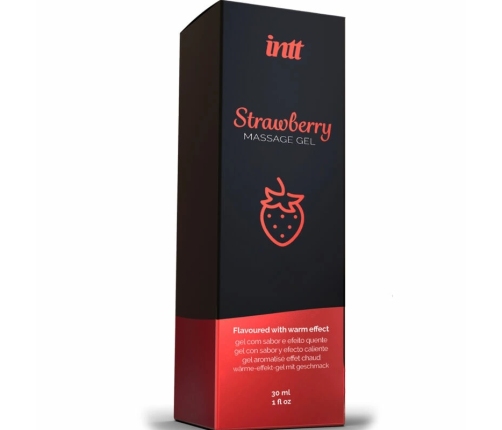 INTT MASSAGE & ORAL SEX - GEL DE MASAJE SABOR A FRESA EFECTO CALOR