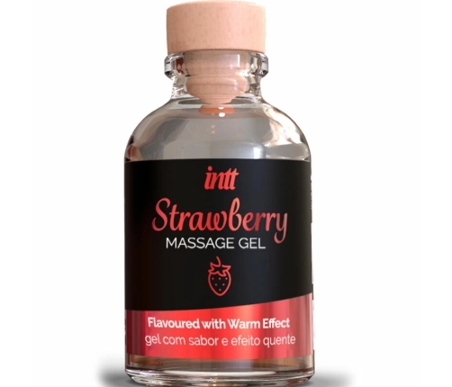 INTT MASSAGE & ORAL SEX - GEL DE MASAJE SABOR A FRESA EFECTO CALOR