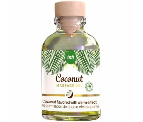 INTT Vegan Massage Gel Coconut Aroma Heating Effect 30ml