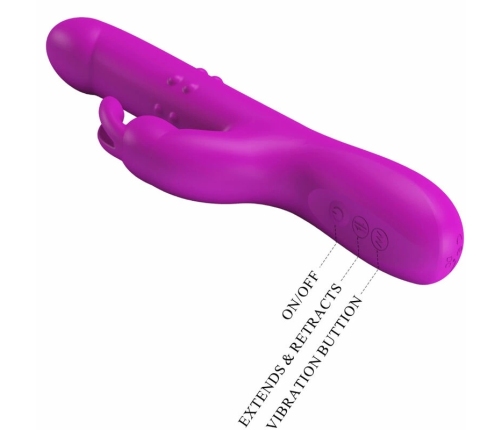 Pretty Love Reese Intimate Machine Purple Silicone, Multi-Mode Rotation