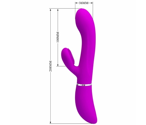Pretty Love Clitoral Stimulator Vibrator Model 0602S Purple Silicone USB