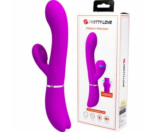 Pretty Love Clitoral Stimulator Vibrator Model 0602S Purple Silicone USB