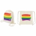PRIDE Cotton Backpack with Rainbow Flag Design - Lightweight & Durable