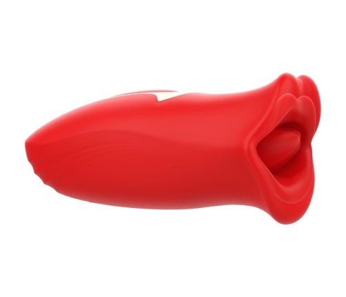 MIA SICILIA Double Action Vibrating Stimulator with Flexible Tongue, Pink