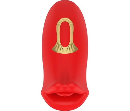 MIA SICILIA Double Action Vibrating Stimulator with Flexible Tongue, Pink