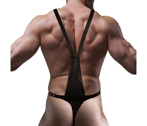 Fetish Submissive Attitude Men's Adjustable V-Shape Eco-Leather Harness