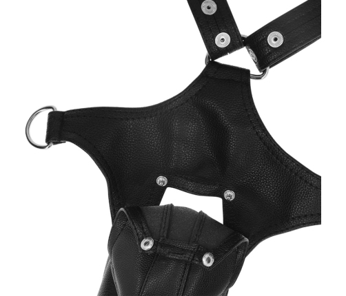 Fetish Submissive Attitude Men's Adjustable V-Shape Eco-Leather Harness