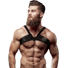 Fetish Submissive Attitude Men's Brigade Eco-Leather Adjustable Chest Harness