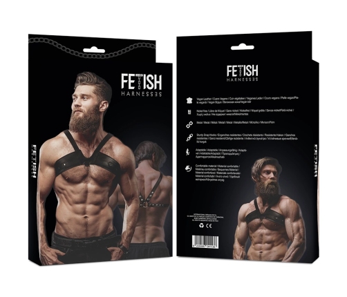 Fetish Submissive Attitude Men's Brigade Eco-Leather Adjustable Chest Harness