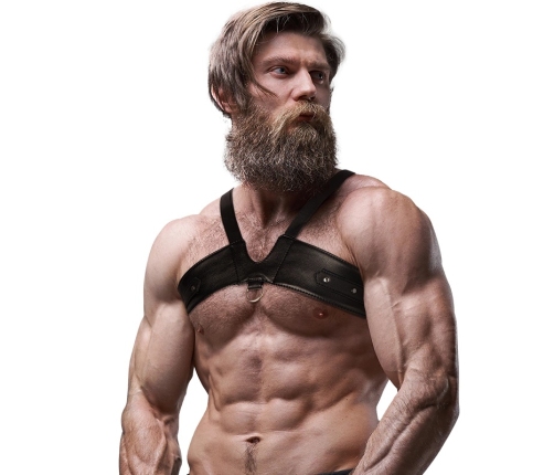 Fetish Submissive Attitude Men's Brigade Eco-Leather Adjustable Chest Harness