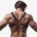Fetish Submissive Attitude Men's Adjustable Chest Harness Vegan Leather