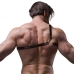 Fetish Submissive Attitude Men’s Crossed Shoulder Vegan Leather Harness