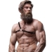 Fetish Submissive Attitude Men’s Crossed Shoulder Vegan Leather Harness