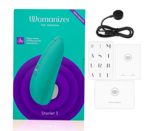 Womanizer Starlet 3 Intimate Air System Turquoise, 6 Levels, Waterproof