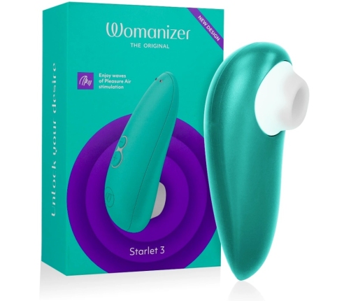 Womanizer Starlet 3 Intimate Air System Turquoise, 6 Levels, Waterproof