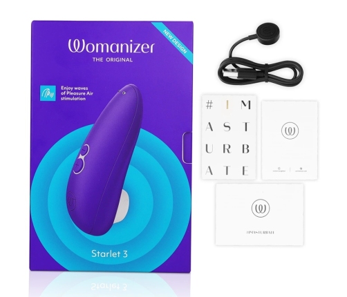 Womanizer Starlet 3 Indigo - Compact Air Pulse Intimate Device, 6 Levels