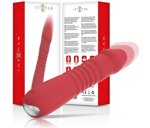 Intense Juni Up & Down 10 Red Vibrating Device - Silicone, Waterproof