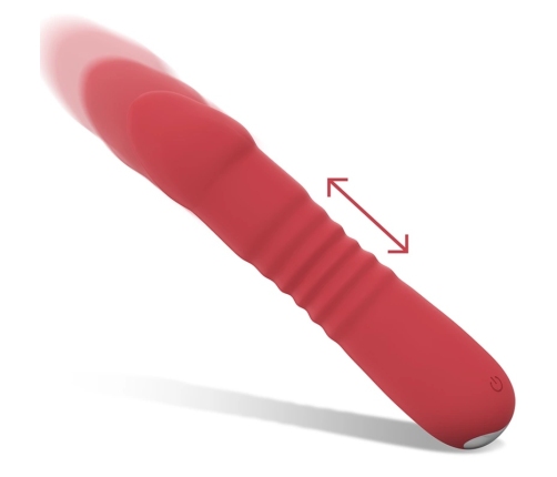 Intense Juni Up & Down 10 Red Vibrating Device - Silicone, Waterproof