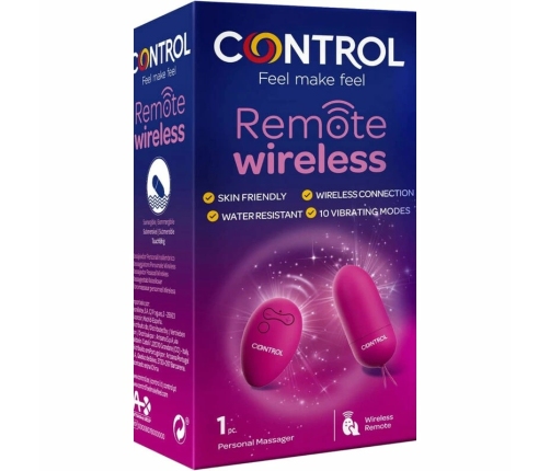 CONTROL Remote Wireless Personal Massager - 10 Modes, Compact Design