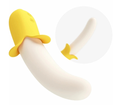 Pretty Love Banana Geek Black Silicone Intimate Device 7 Modes USB