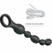 Pretty Love Van Silicone Rechargeable Anal Beads, 10 Modes, Black
