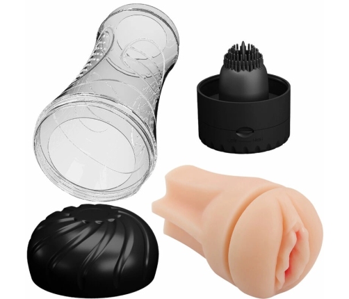 Pretty Love Naomi Vibro Cup - Vibrating Intimate Device, Flesh, 23 cm