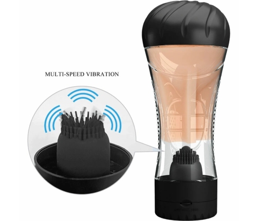 Pretty Love Naomi Vibro Cup - Vibrating Intimate Device, Flesh, 23 cm