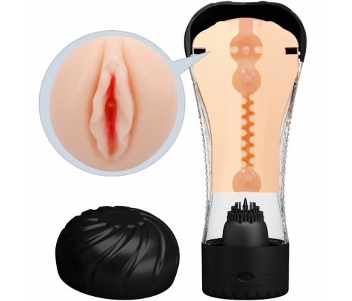 Pretty Love Naomi Vibro Cup - Vibrating Intimate Device, Flesh, 23 cm