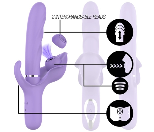 Intense Billie Rechargeable Multifunction Lilac Intimate Machine 24cm