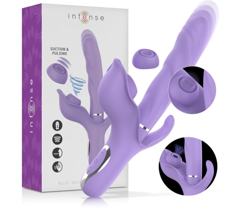 Intense Billie Rechargeable Multifunction Lilac Intimate Machine 24cm