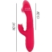 INTENSE DUA Rechargeable Up & Down Vibrator Red Multi-Function 24cm