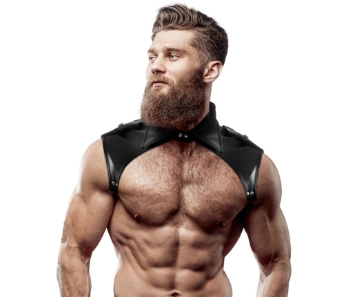 Fetish Submissive Attitude Men's Brigade Eco-Leather Adjustable Chest Harness