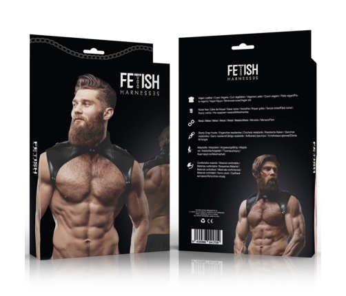 Fetish Submissive Attitude Men's Brigade Eco-Leather Adjustable Chest Harness