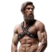 Fetish Submissive Attitude Men's Chest Harness Eco-Leather Adjustable Black