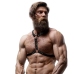 Fetish Submissive Attitude Eco-Leather Chest Harness for Men, Adjustable, Black
