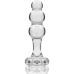 Ibiza Nebula Series Model 1 Intimate Glass Plug Clear 10.5 cm O 3 cm