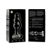 Ibiza Nebula Series Model 1 Intimate Glass Plug Clear 10.5 cm O 3 cm