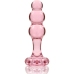 Ibiza Nebula Series Model 1 Intimate Glass Plug Pink 10.5cm Borosilicate